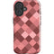 Autumn Red Geometric iPhone 16 Plus Impact Case